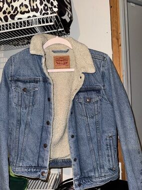 Levi's Light Blue Sherpa-Lined Denim Jacket